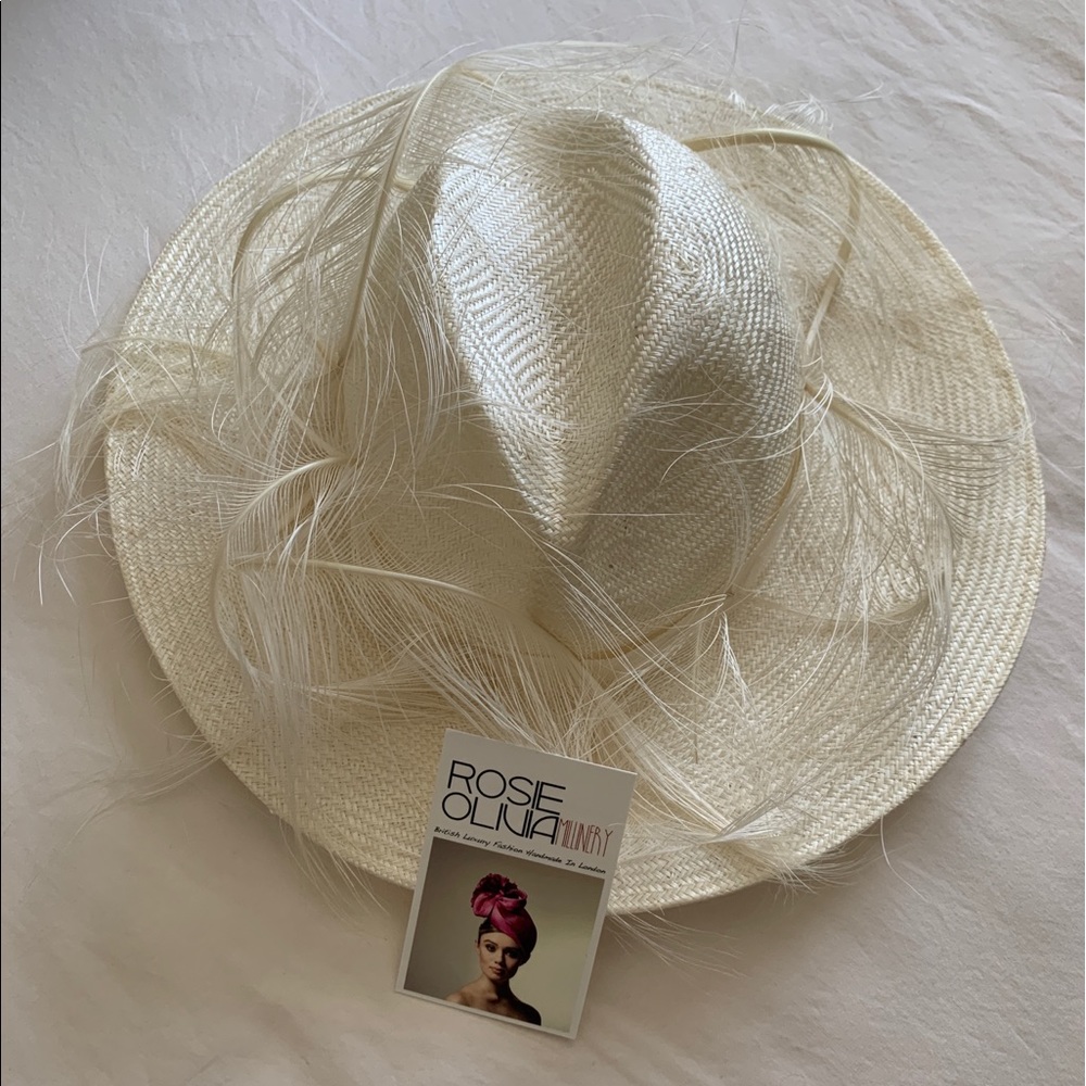 Rosie Olivia Millinery Off White Hat...NWT